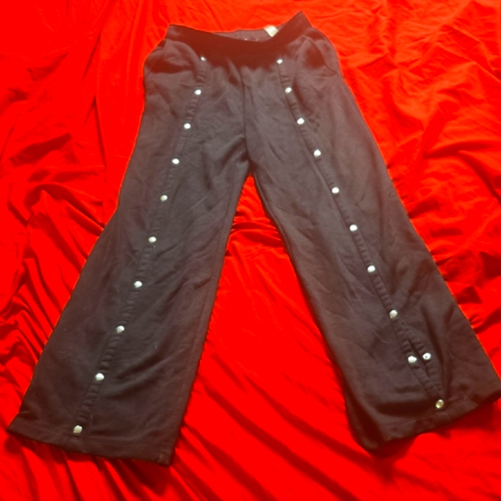 Alexander Wang Black Joggers with Side Snap Detailing